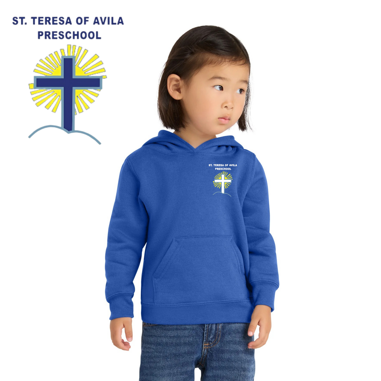 Port & Co ™ Toddler Core Fleece Pullover Hooded Sweatshirt