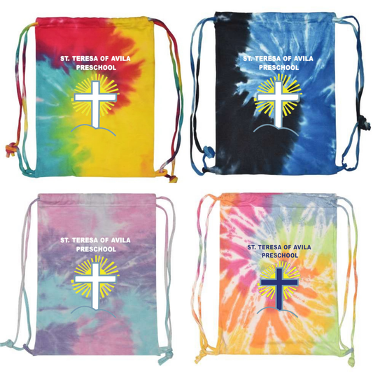 Colortone Tie-Dyed Drawstring Backpack