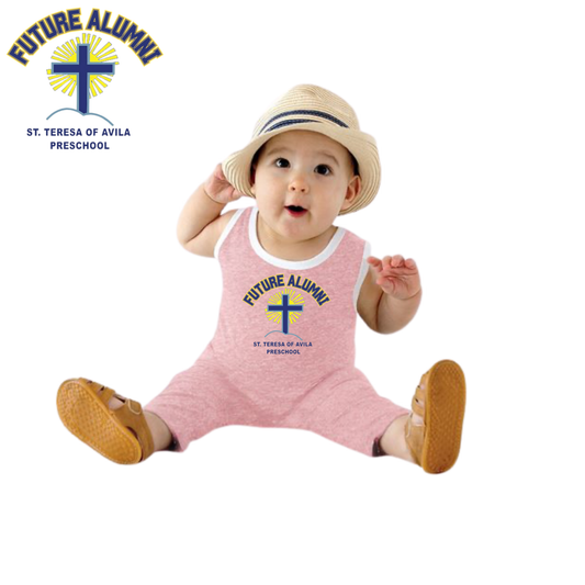 Rabbit Skins Infant Future Alumni Harborside Mélange Tank Romper