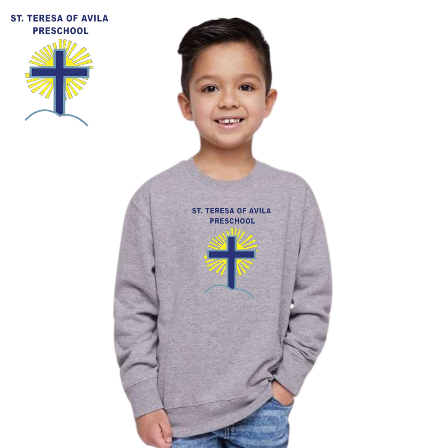 Rabbit Skins Toddler Fleece Crewneck Sweatshirt