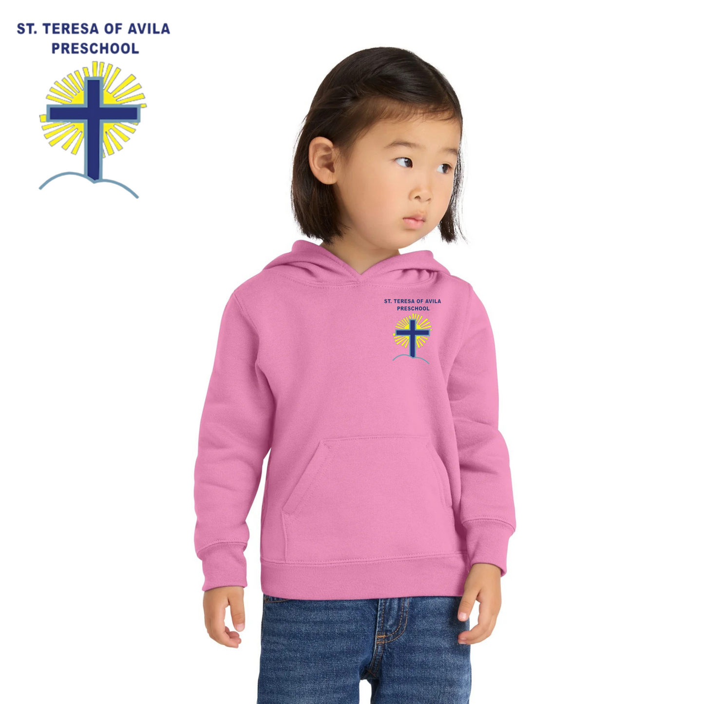 Port & Co ™  Toddler Core Fleece Pullover Hooded Sweatshirt