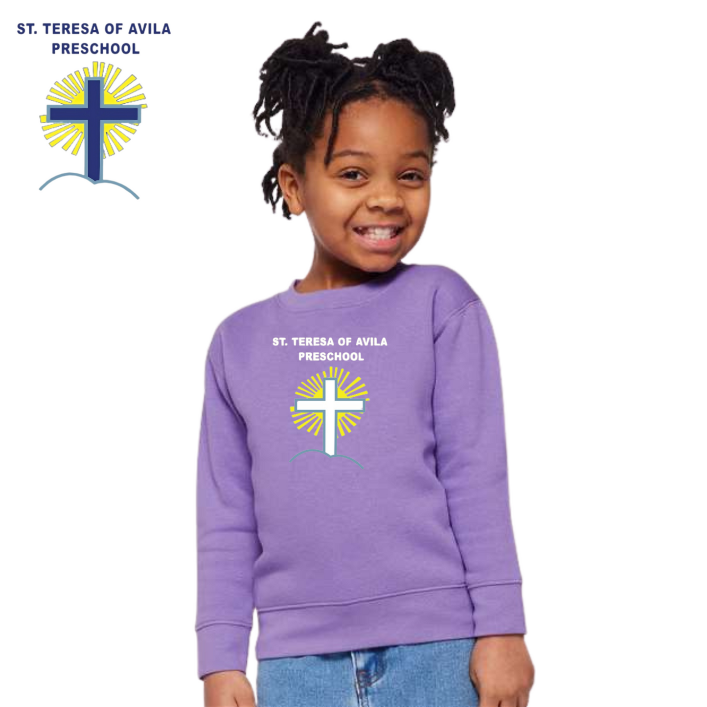 Rabbit Skins Toddler Fleece Crewneck Sweatshirt