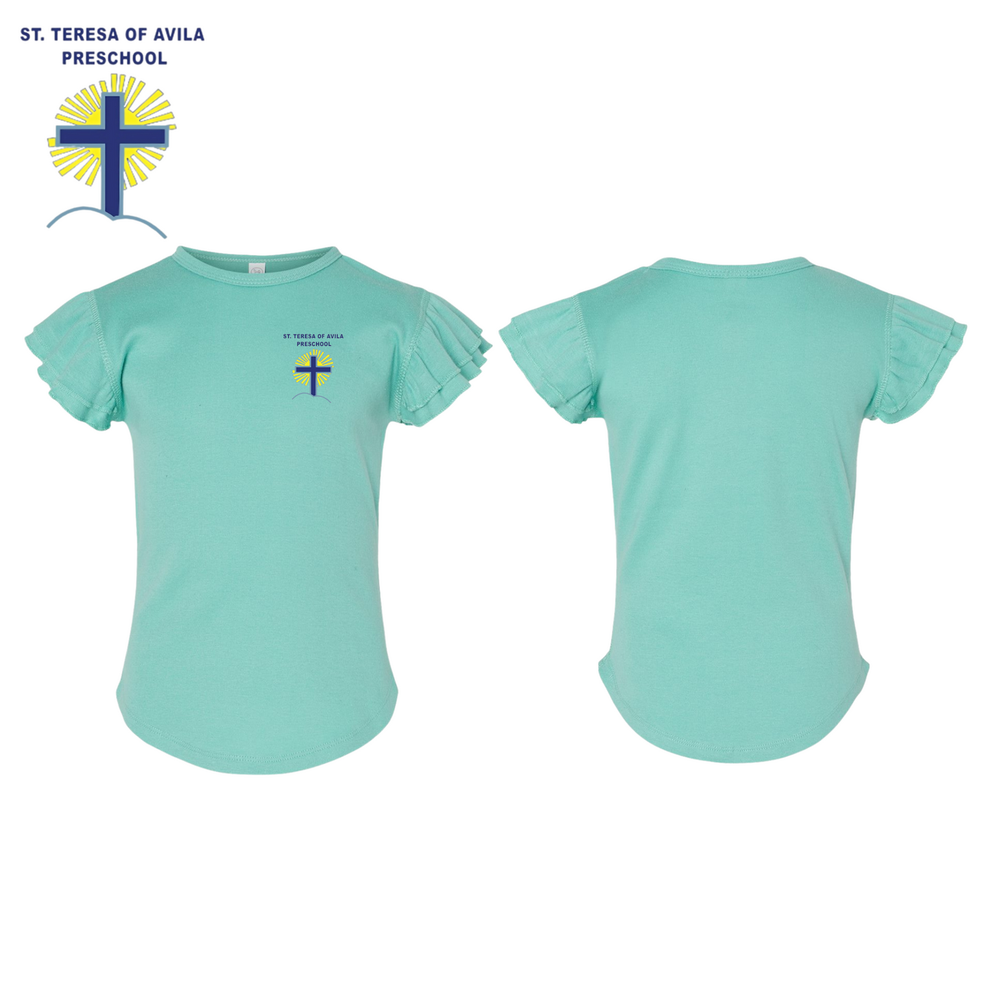 Rabbit Skins Toddler Flutter Sleeve Tee