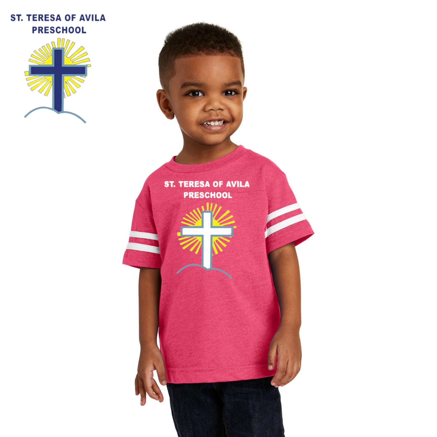 Rabbit Skins ™  Toddler Football Fine Jersey Tee