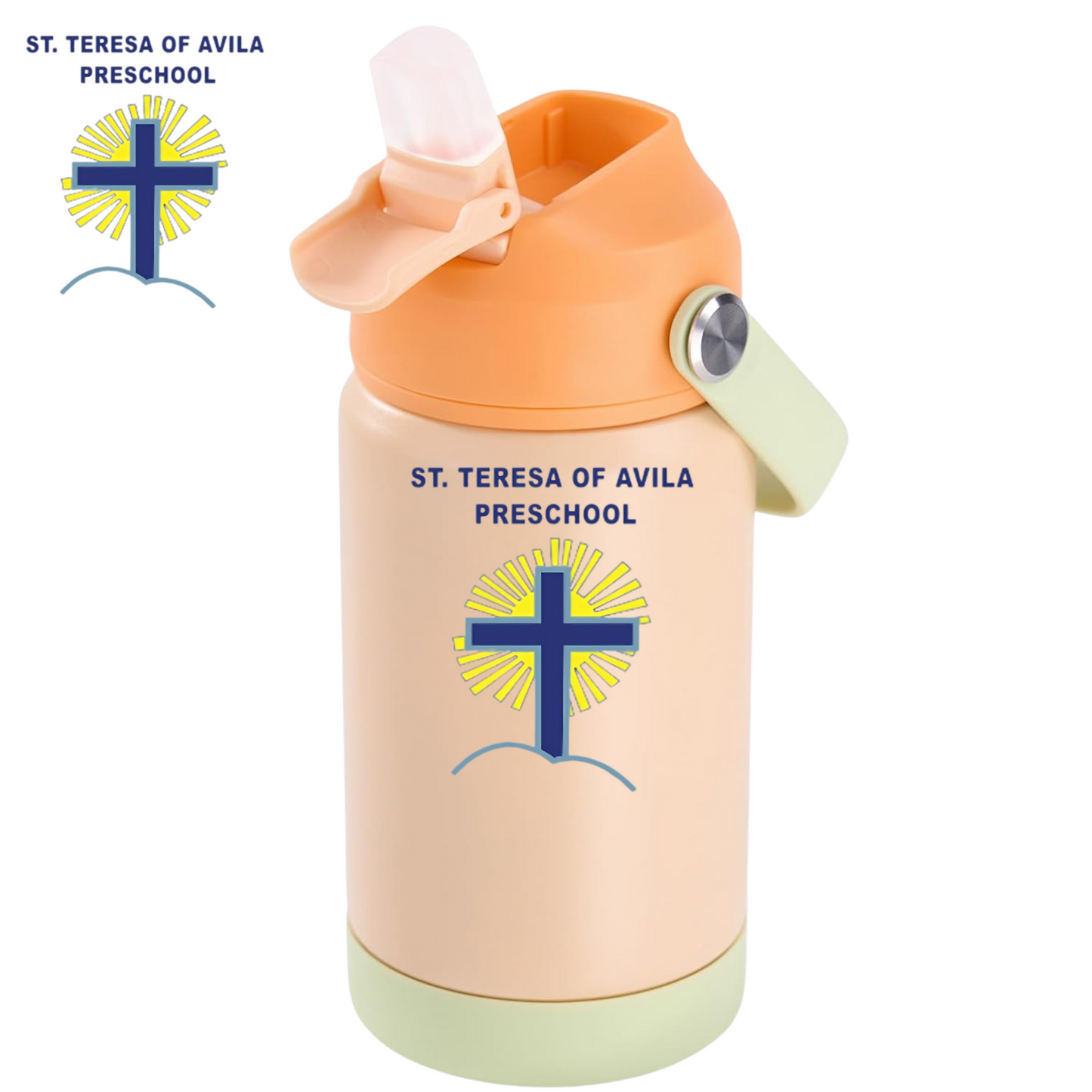 12oz Stainless Steel Insulated Water Bottle w/ Students Name