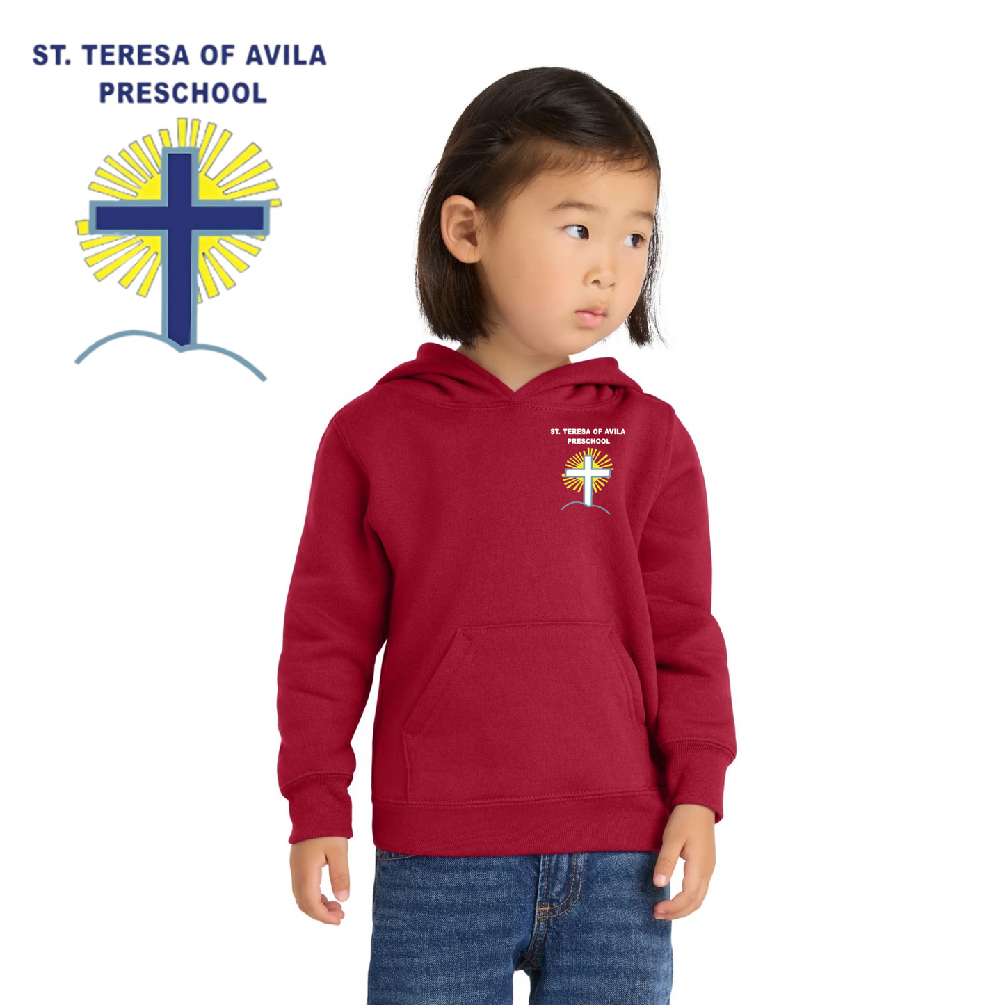 Port & Co ™  Toddler Core Fleece Pullover Hooded Sweatshirt