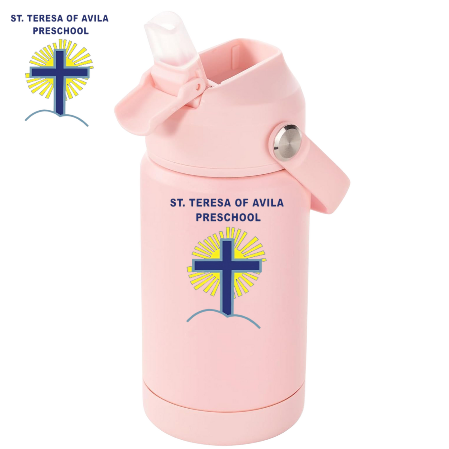 12oz Stainless Steel Insulated Water Bottle w/ Students Name