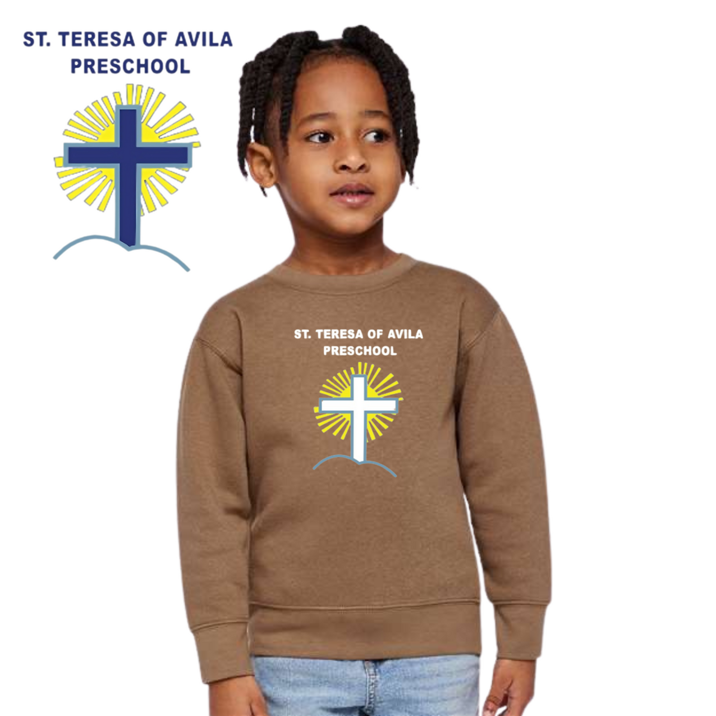 Rabbit Skins Toddler Fleece Crewneck Sweatshirt